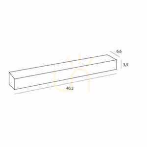 Plafond Max Light X-Line C0255 LED 20W weiß 40,2 cm small 2