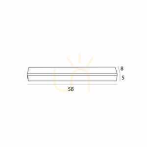Plafond Max Light Flex C0259 schwarz LED 15W 58 cm small 2