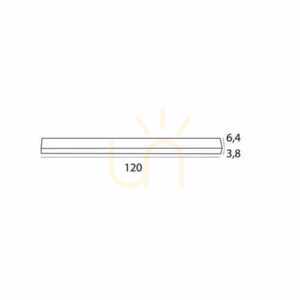 Plafond Max Light RX C0260 LED schwarz 120 cm 30W small 3