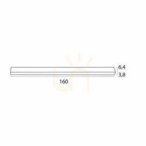 Plafond Max Light RX C0261 schwarz LED 40W 160 cm small 3