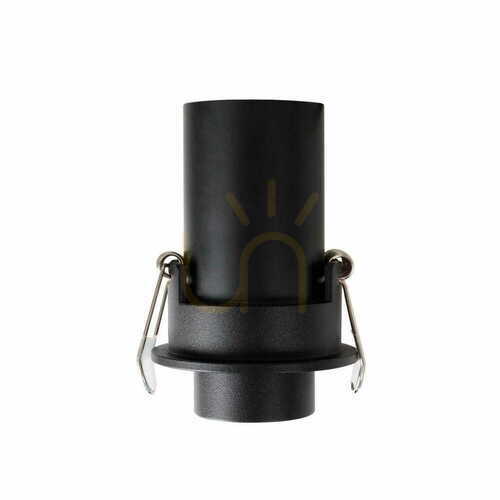Prüfen Plafond Max Light Halo H0129 schwarz LED 6W 3000K Aluminium 6 cm