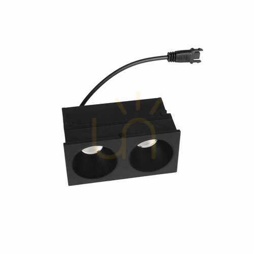 Prüfen Einbauleuchte LED Max Light Modular HM180 2L schwarz 2-flammig 6W 3000K