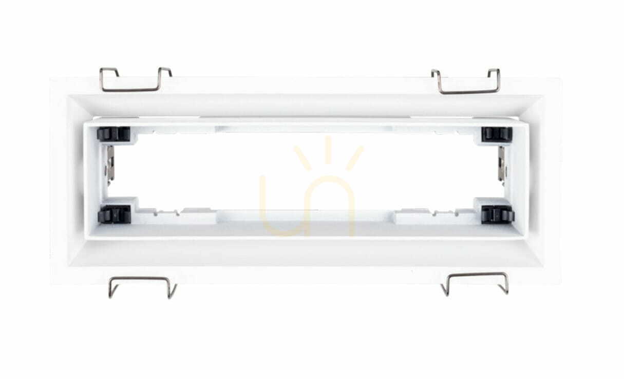 Infälld takarmatur Max Light Modular H180.04 vit aluminium 19,5 cm