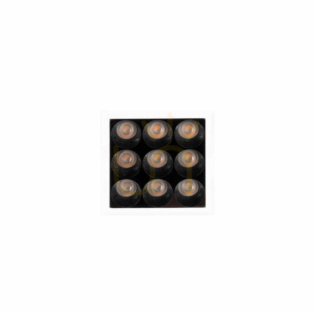 Zapustené svietidlo Max Light X-Line H0137 10W 3000K bielo-čierne