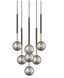 Pendelleuchte Zuma Line ARCTURUS P0574-07F-SDFZ Czarno-gold small 1