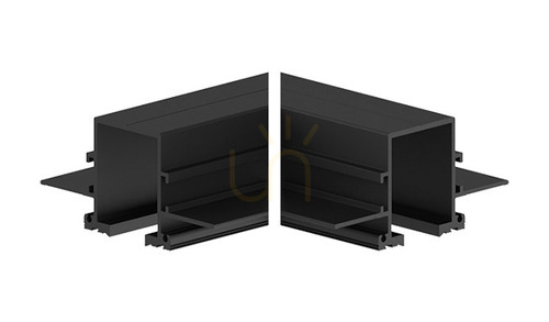 Prüfen Schwarze L-Verbinderabdeckung Stucchi ONETRACK Trimless S-9011/TR-B