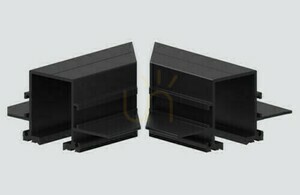 Schwarze L-Verbinderabdeckung Stucchi ONETRACK Trimless S-9011/TR-B small 0