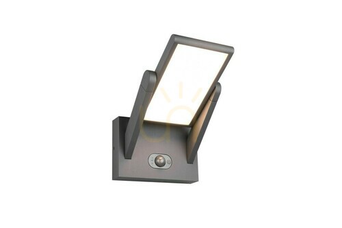 Prüfen Trio MALAWI 253769142 – Hybrid-Solar-Wandleuchte LED 5 W mit Sensor, anthrazit