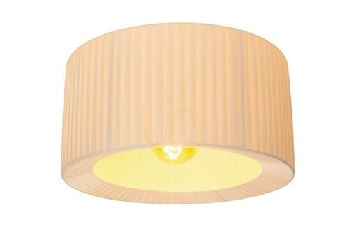Prüfen Plafond Lucide FOLD Weiß 40 cm Stoff Metall Japandi 21139/01/31