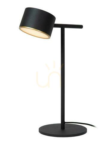 Prüfen Tischleuchte Lucide GIAN schwarz Metall LED dimmbar 44517/08/30