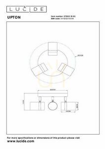 Lucide UPTON Deckenstrahler 3×GU10 Rauchgrau 57900/13/65 small 4