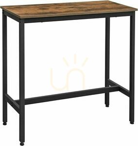 Rechteckiger Küchentisch100x40x90cm schwarz/braun Eiche rustikal LBT010B01 small 0