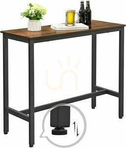 Rechteckiger Küchentisch100x40x90cm schwarz/braun Eiche rustikal LBT010B01 small 3