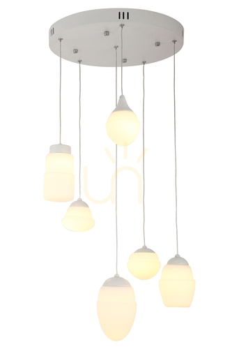 Prüfen Pendelleuchte Max Light Multi 6 weiß LED 52 cm P0249