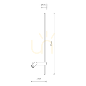 Schlafzimmer Wandleuchte EASY LED + `GU10 RIGHT 11426 Nowodvorski small 8