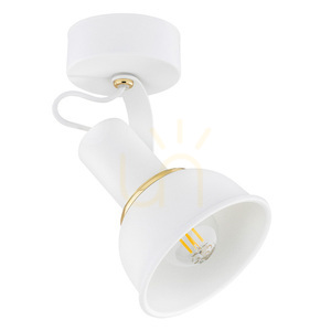 Wandleuchte ARGON TWIST Weiß Messing E14 4899 small 1