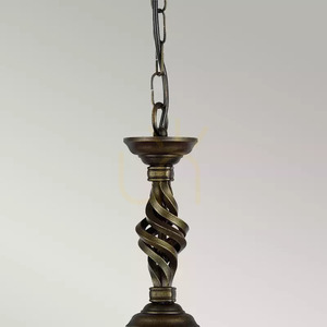 Pembroke 1 Leuchte Pendelleuchte - Schwarz/Gold Elstead small 3
