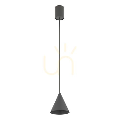 Prüfen Pendelleuchte Nowodvorski ZENITH XS 11454 Kegel Graphit RAL 7022 GU10 R35 max. 10 W 11 cm