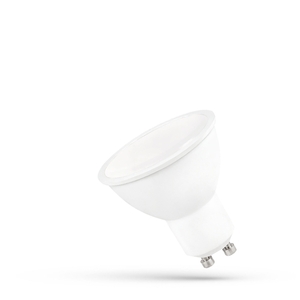 Led Gu10 230 V 9 W Smd Cw mit milchigem Glas Weißes Spektrum.