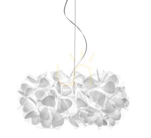 Slamp Clizia Suspension Mama Non Mama Weiß Transparent Draht Pendelleuchte small 0
