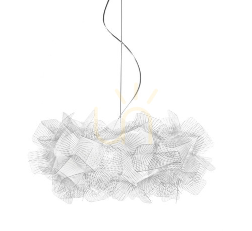 Prüfen Slamp Clizia Suspension Pixel Transparent Wire Pendelleuchte.
