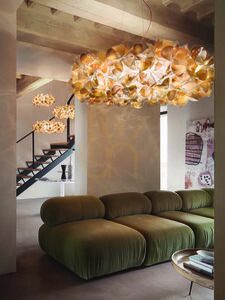 Slamp Clizia Suspension 130 Mama Non Mama Gold Transparent Wire Pendelleuchte. small 4