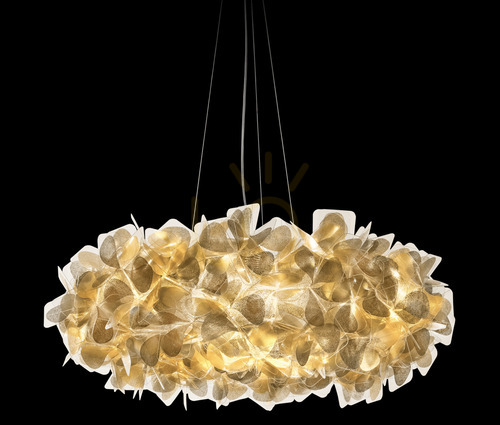 Prüfen Slamp Clizia Suspension Large Mama Non Mama Black Transparent Wire Pendelleuchte.
