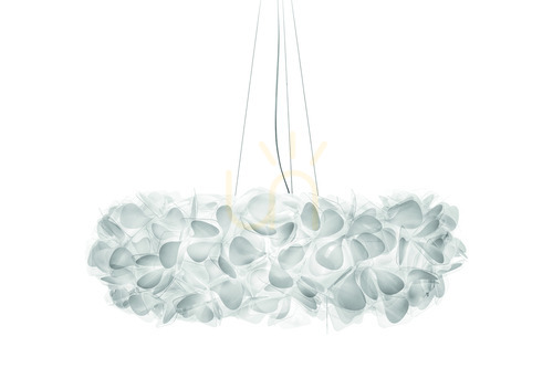 Prüfen Slamp Clizia Suspension Large Mama Non Mama White Transparent Wire Pendelleuchte.