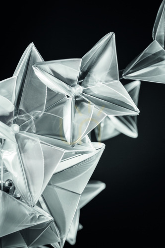 Prüfen Slamp Hanami Suspension Kleine Transparente Draht Pendelleuchte