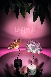 Slamp Lafleur Moderne Batterie-Samt-Lampe. small 2