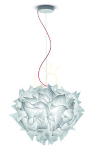 Slamp Veli Suspension Large Couture Red Wire Pendelleuchte. small 1