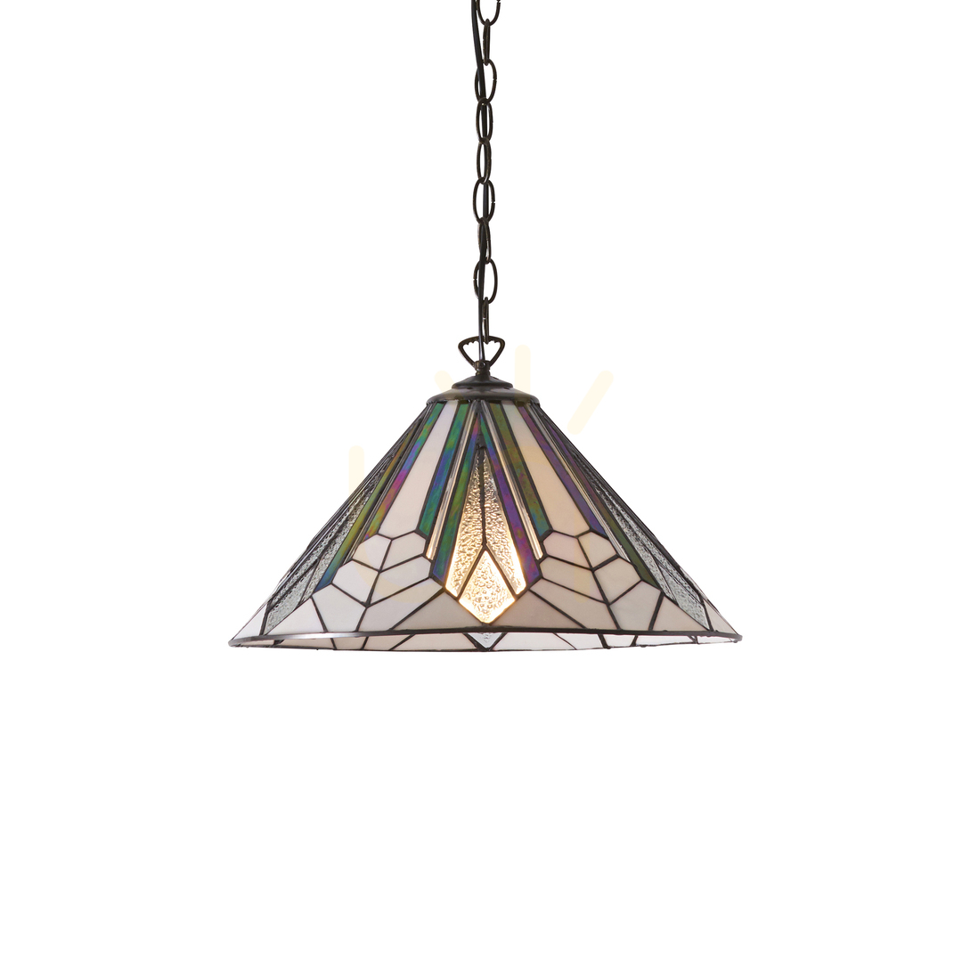 Tiffany taklampa Interiors Astoria multicolor 40 cm 63937