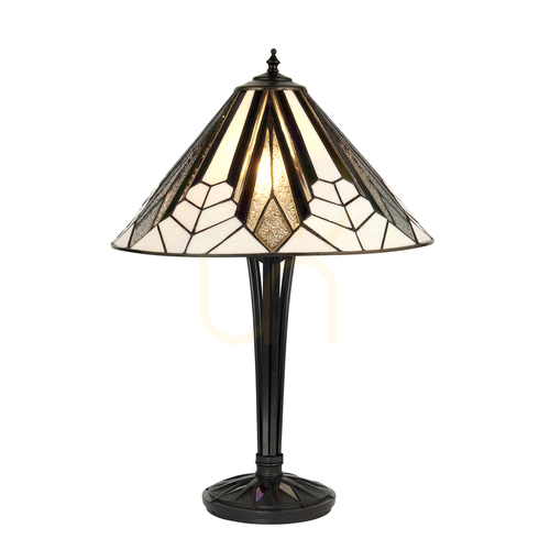 Prüfen Tiffany Tischlampe Interiors Multicolor Glas 62 cm 63939