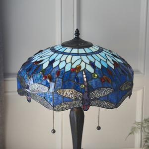 Tiffany Tischlampe Blau Dragonfly 64089 Interiors small 3