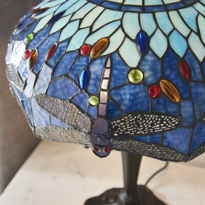 Tiffany Tischlampe Blau Dragonfly 64089 Interiors small 4