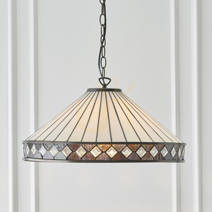 Pendelleuchte Tiffany Multicolor Glas E27 50 cm Interiors 64147 small 3