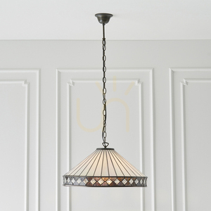 Pendelleuchte Tiffany Multicolor Glas E27 50 cm Interiors 64147 small 6