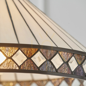 Pendelleuchte Tiffany Multicolor Glas E27 50 cm Interiors 64147 small 8