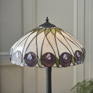Tiffany Tischlampe Multicolor Glas Polyesterharz Interiors 64177 small 4