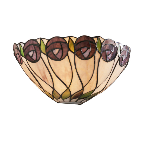 Prüfen Wandleuchte Interiors Tiffany mehrfarbig Glas Stahl 64178
