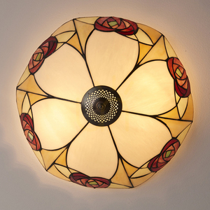 Ingram Tiffany Multicolor Plafond 64182 Interiors. small 6