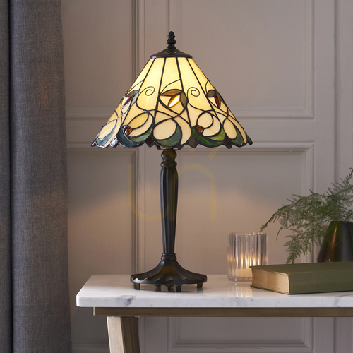 Prüfen Tiffany Tischlampe Multicolor 64195 Interiors