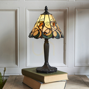 Tiffany Tischlampe Multicolor Glas E14 64196 Interiors small 2