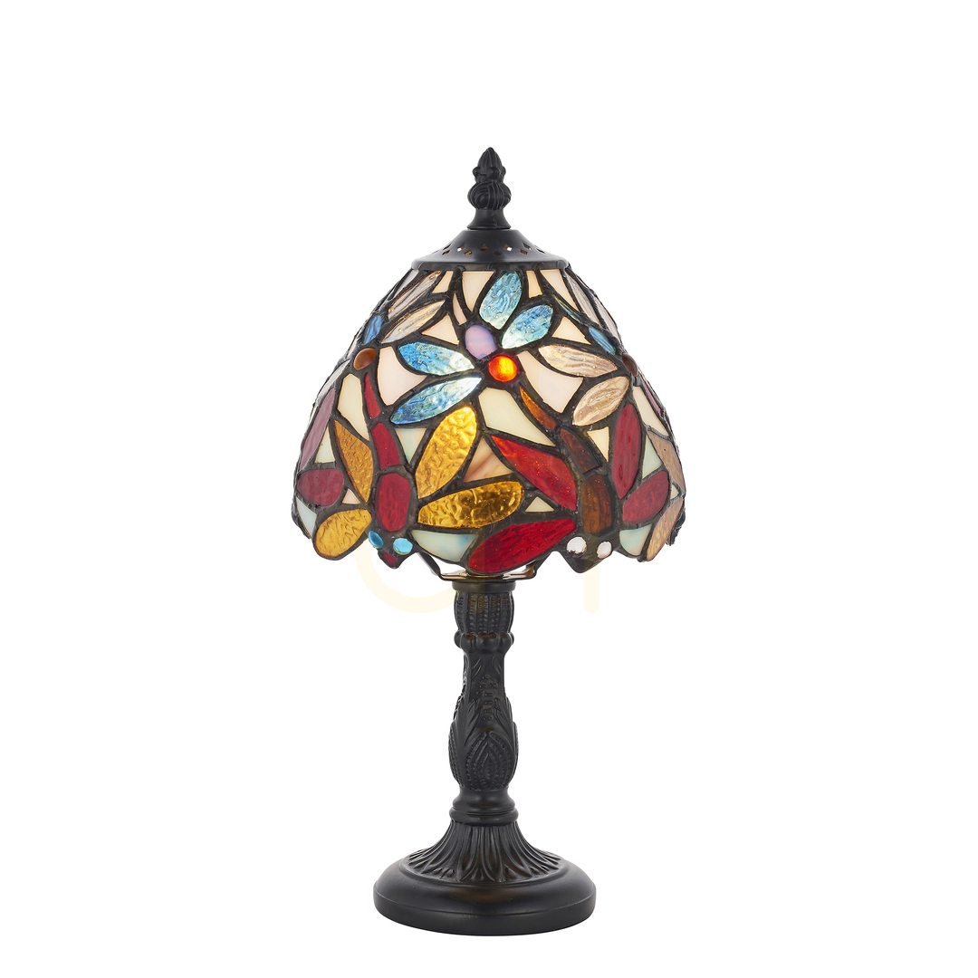 Lorette Tiffany Tischlampe Multicolor 64246 Interiors.
