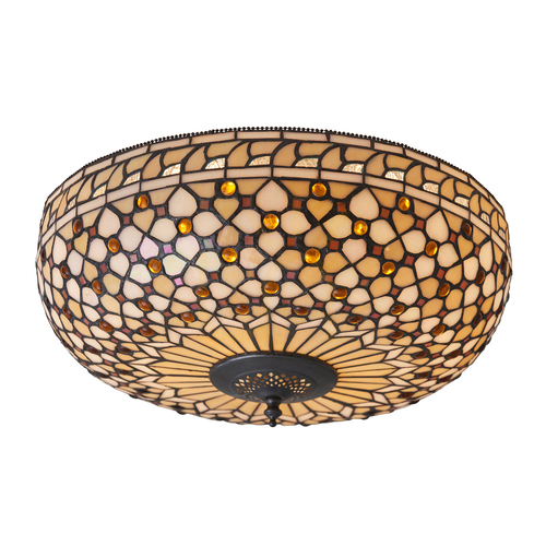 Prüfen Plafond Tiffany Multicolor Interiors 2xE27 45 cm 64276