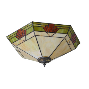Plafond Tiffany Multicolor Interiors Nevada 64284 40 cm Glas Stahl small 1