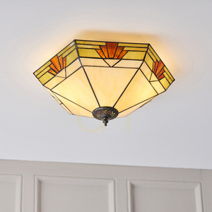Plafond Tiffany Multicolor Interiors Nevada 64284 40 cm Glas Stahl small 4