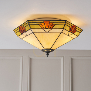 Plafond Tiffany Multicolor Interiors Nevada 64284 40 cm Glas Stahl small 5