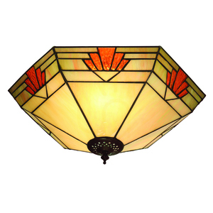 Plafond Tiffany Multicolor Interiors Nevada 64284 40 cm Glas Stahl small 0