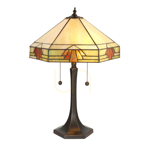 Prüfen Nevada Tiffany Tischlampe Multicolor 64286 Interiors.